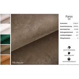 altdecor Ecksofa, Braun, Textil, 6-Sitzer, L-Form, Ottomane links, 266x165 cm, Wohnzimmer, Sofas - Couches, Wohnlandschaften, Ecksofas