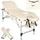 Tectake tectake® 3 Zonen Massageliege-Set, Breite 60 cm, Polsterung 5 cm, mit Aluminiumgestell, 210 x 95 x 89 cm
