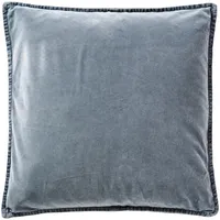 Ib laursen Kissenbezug Velours staubig blau
