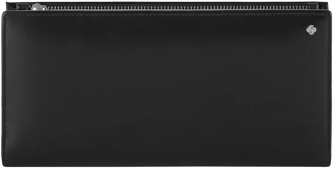 Samsonite Druckknopfbörse Damen Classic XLN SLG schwarz