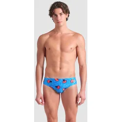 Badehose Slip Herren arena Mushrooms - Blue Multi - 3