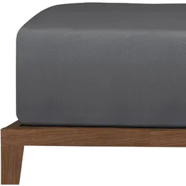 SCHIESSER Spannbettlaken Jersey 100 x 200 cm Dunkelgrau