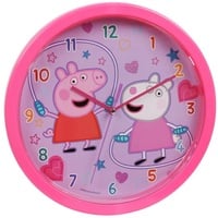 Sarcia.eu Wanduhr Peppa Wutz Rosa analoge Wanduhr 25 cm rosa