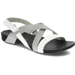 Weiße Sandalen Armodo Flache Schuhe, 40