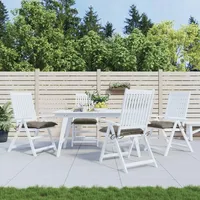 VidaXL Stuhlkissen 4 Stk. Taupe 50x50x7 cm Oxford-Gewebe