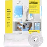 mission air Fensterabdichtung für AirLock Klimaanlagen Länge 3 m Weiß