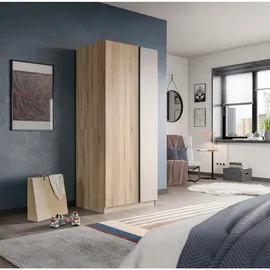 Livetastic Drehtürenschrank OAKLAND 80 x 183 x 53 cm Sonoma Eiche