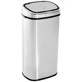 Homcom Mülleimer mit Sensor Edelstahl Silber 68L