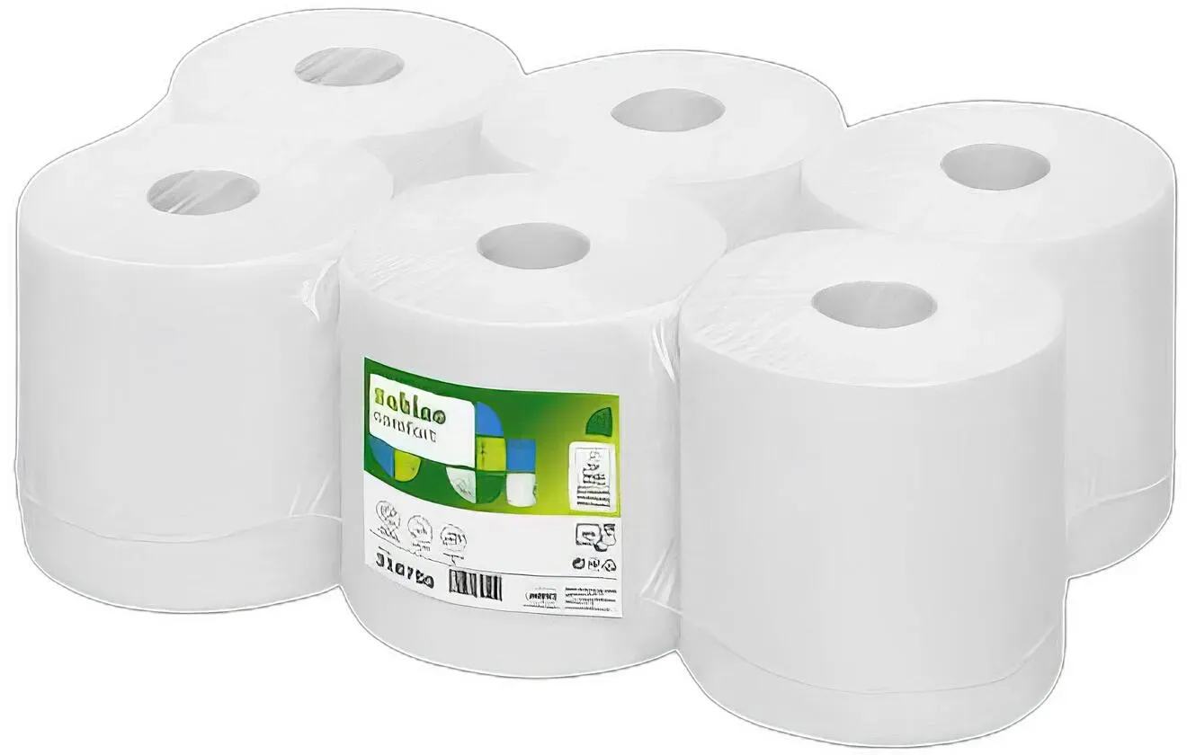 Papierhandtuchrolle Innenabrollung Comfort Midi, System CF1, 2-lagig, 6 Rollen a 138 lfm, 20 x 35 cm perforiert