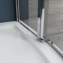 SoGood doporro Viertelkreis-Duschkabine Ravenna52k 90x90x195 Duschabtrennung 6mm ESG-Sicherheitsglas Easy-Clean-Beschichtung