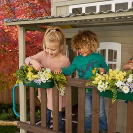 KidKraft Spielturm Cozy Escape mit Rutsche Grau