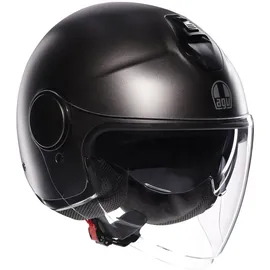AGV Eteres E2206, Motorrad Jet-Helmet, Unisex, Matt Asfalto Grey, XL