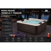 mspa (orpc) Tribeca 160 x 160 x 65 cm Holz-Optik