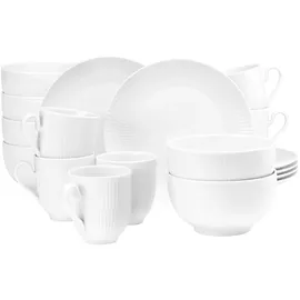 SELTMANN WEIDEN Amina Frühstücks-Set 18-tlg. weiß unifarben