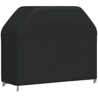 vidaXL Grillabdeckung 147x61x112 cm Schwarz 420D Oxford