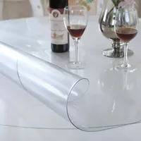 Schreibtischunterlage Matt Transparent Rund 90cm - Nach Maß 2mm Wachstuch Tischdecken - Abwaschbar Anti-Oil Stain Verschleißfest Schreibtischauflage Transparent für Pokertisch/Freizeittisch, Matt 2mm