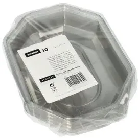 Papstar Starpak 10 Deckel für Servierplatten, PET 6,3 cm x 45 cm x 31,5 cm transparent