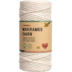 folia Makramee Garn natur Pure natural
