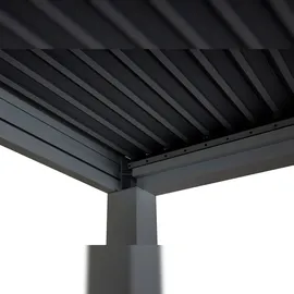 Mendler Pergola HWC-L46 3 x 3 m Anthrazit