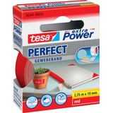 Tesa extra Power Perfect Gewebeband rot 19mm/2.75m, 1 Stück (56341-00031)