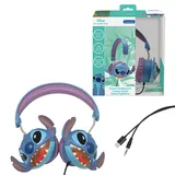 Lexibook Disney Stitch 3D kabelgebundene Stereo-Kopfhörer, Faltbar, Begrenzte Lautstärke, HP015D