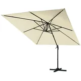 Gardissimo CANNES XL Ampelschirm 350x270cm Alu Pendelschirm UV50+ natur