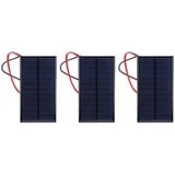 Eujgoov 3pcs Solar Panel DC 6V 1W Polykristalline Solarzellenmodul Micro Solar Panel für Solarladegerät