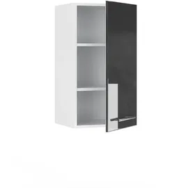 Vicco Badschrank 40 x 72 cm Schwarz Hochglanz