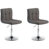 CLP 2er Set Lounger Palma V2 Stoff dunkelgrau
