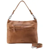FredsBruder Schultertasche My Old Friend Hobo With Front Zipper Caramel