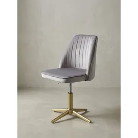 KADIMA DESIGN Drehstuhl Tanaro Samt grau