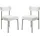 Vevor Esszimmerstuhl Sherpa weiß 2er Set