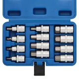 CASOMAN 12PCS 1/2" Dr. Impact Hex Bit Socket Set, Metric, H5-H22 Allen Key Socket Set, for Torque Wrench, Ratchet Wrench, CR-V