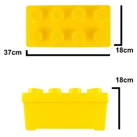 LEGO Aufbewahrungsbox 2-tlg.  Mittelgroß  Grün/Gelb