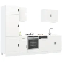 VidaXL 7-tlg. Küchenschrank-Set Porto Weiß Holzwerkstoff