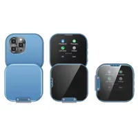 LZYWOD Mini Klapphandy, faltbares Funktionshandy für Kinder mit rotierender Dual-Tou Standby, HD-Bildschirm, Dual-SIM 1,69” kleines Telefon Klapphandy, mini Fake Flip HD Brenner Flip Bildschirm Smart