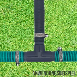 DeinSchlauch24 T-Stück 40 mm PVC grau