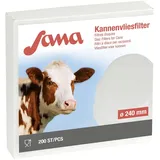 Kerbl 46762 Sana Kannenvliesfilter, 240mm Ø, 10 Stück