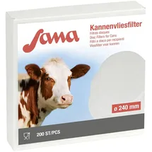 Kerbl 46762 Sana Kannenvliesfilter, 240mm Ø, 10 Stück