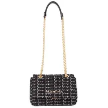 Valentino Tweed Flap Bag Umhängetasche Baumwolle/Synthetik Black