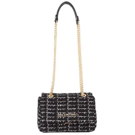 Valentino Tweed Flap Bag Umhängetasche Baumwolle/Synthetik Black