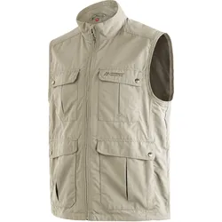 Funktionsjacke MAIER SPORTS "Valdemar", Herren, Gr. 64, beige, 100% Polyamid, Jacken, Vielseitige Funktionsweste, perfekt für Wandern und Reise