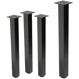 ML-Design Tischbeine Dunkelgrau, Stahl 8x8 cm