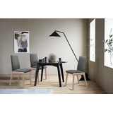 Stressless® Polsterstuhl Laurel, Low Back, Größe L, mit abgerundeten Beinen in Schwarz grau