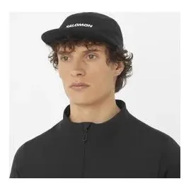 Salomon Logo 5 Panel Kappe schwarz S/M