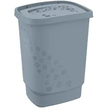 Rotho Wäschesammler Flowers 55 L misty blau