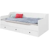 beautysofa Bergo 90 x 200 cm Weiß