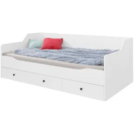 beautysofa Bergo 90 x 200 cm Weiß