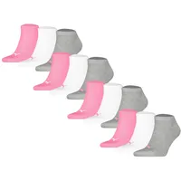 Puma Sneakersocken 12er Pack Rosa/Weiß/Grau 35-38