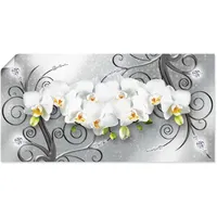 ARTland Artland, Bilder, weisse Orchideen auf Ornamenten U1QV (40